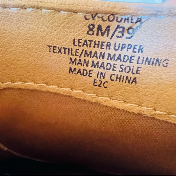 CROWN VINTAGE COURLA LEATHER BUCKLE BOOTIE BEIGE SIZE 8 - Picture 9 of 13